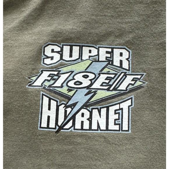 F-18 E/F Super Hornet T-shirt Tee XL Fighter Jet Airplane Boeing McDonnell READ - Picture 1 of 9